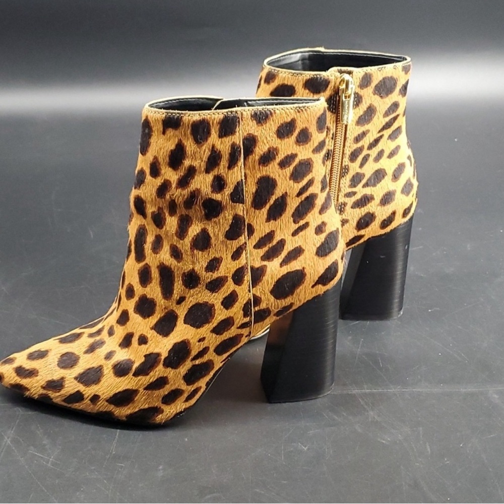 Vince Camuto Animal Print Ankle Boots Booties 7M
